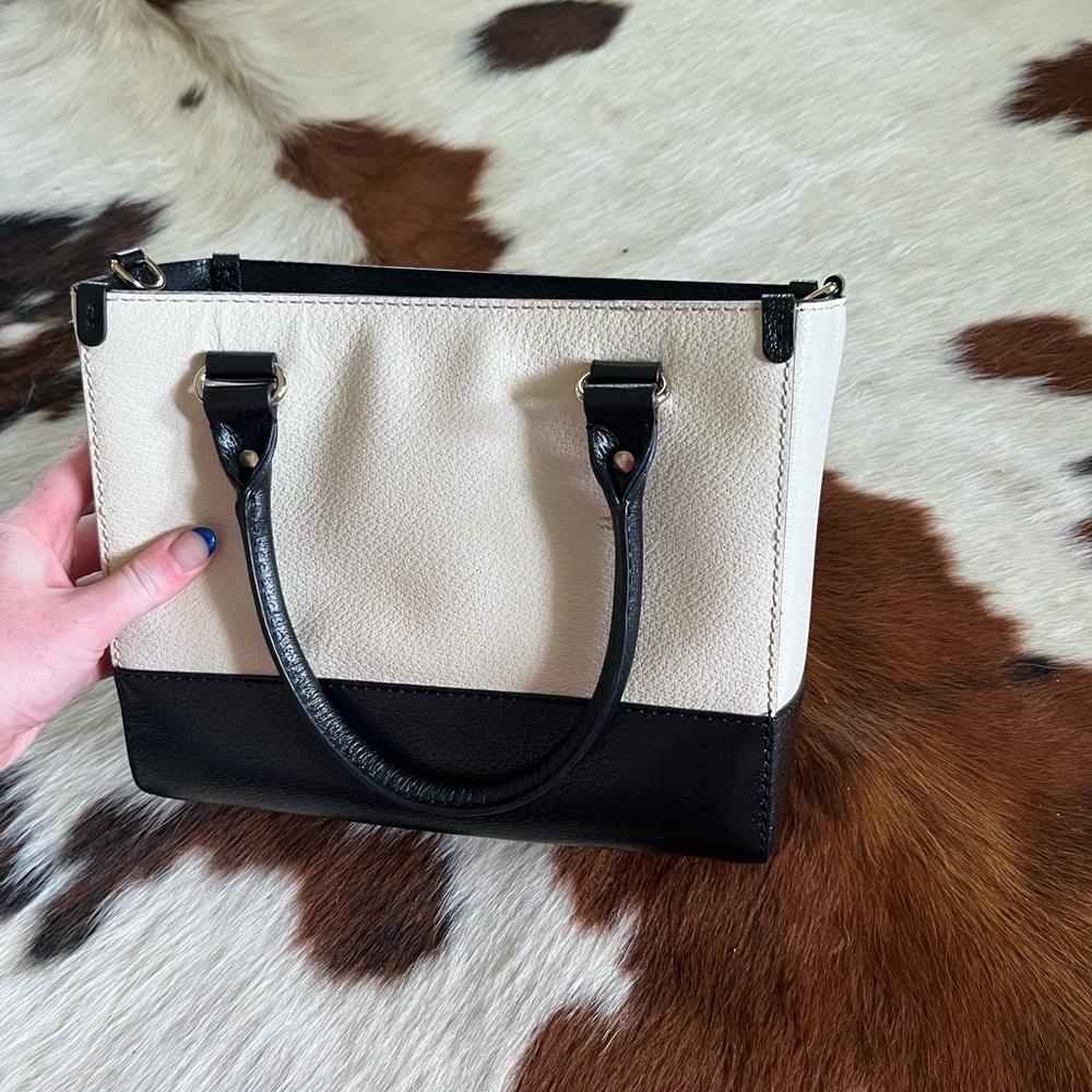 Kate Spade Black and White Satchel - Picture 3 of 6